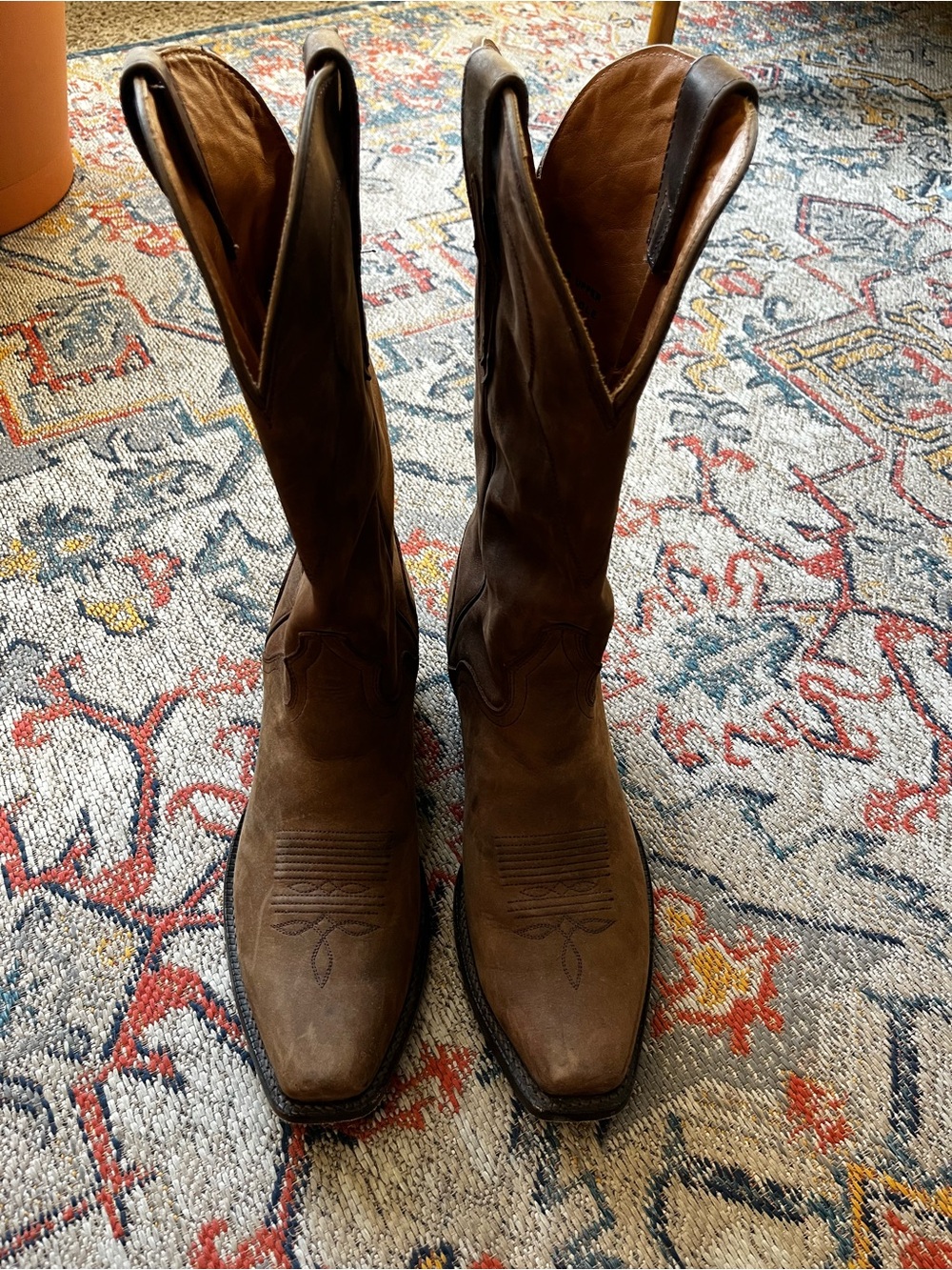 El Dorado Handmade Boots — Tan Leather Cowboy Boots
